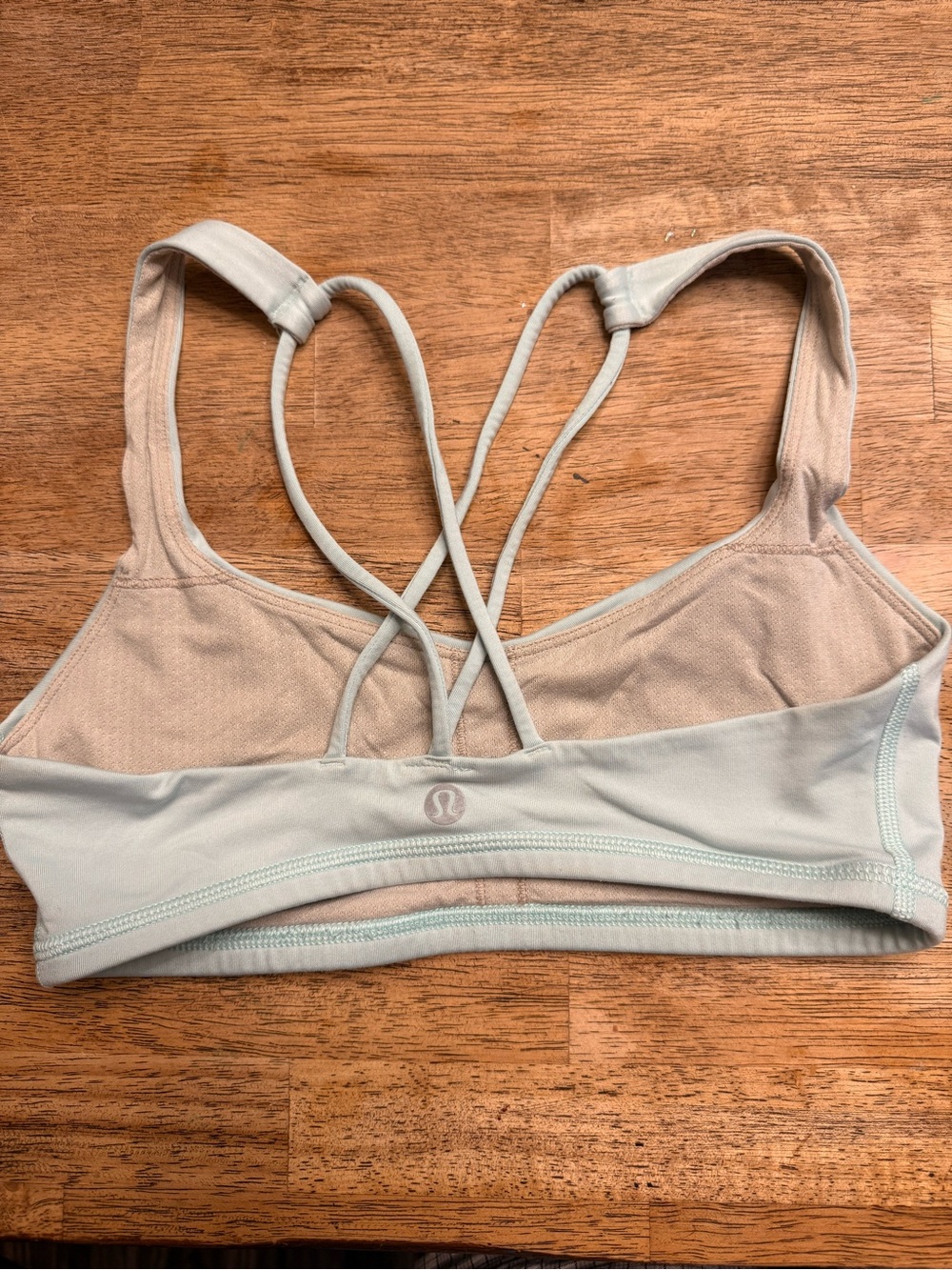 lululemon athletica Pale Mint Crisscross Back Sports Bra
